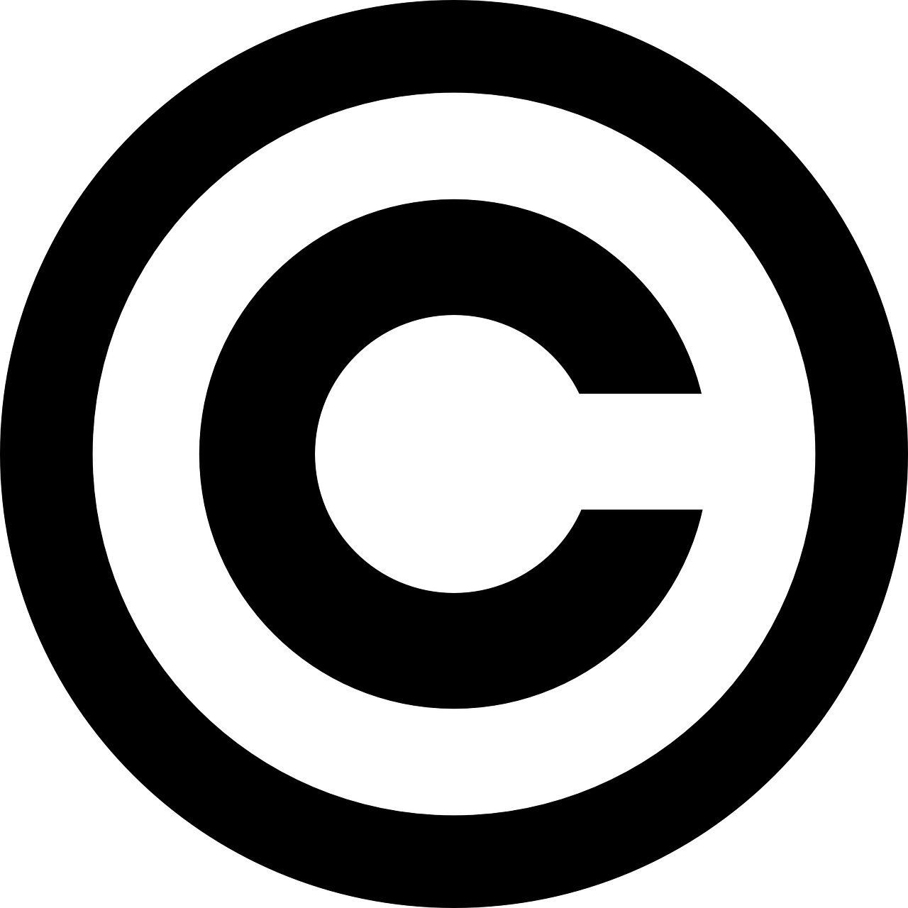 símbolo de copyright