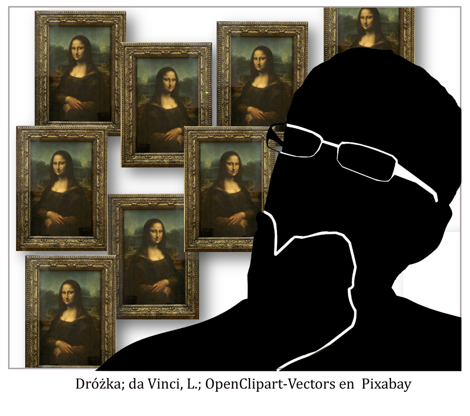 múltiples representaciones de la Gioconda de leonardo da Vinci